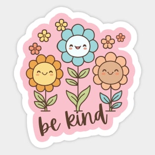 Be kind flowers Sticker